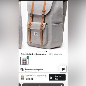 Herschel backpack like new